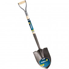 True Temper 2585900 43" Round Point Shovel with Wood Handle and Poly D-Grip   550662127